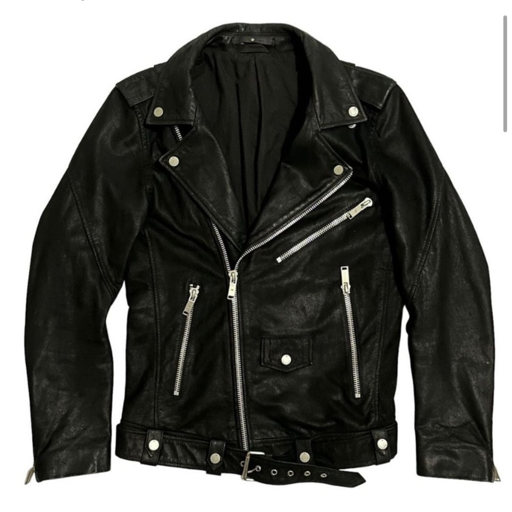 Junk de luxe biker leather jacket - Picture 4 of 13